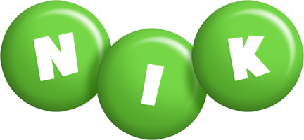 Nik candy-green logo