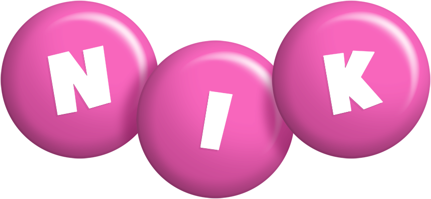 Nik candy-pink logo