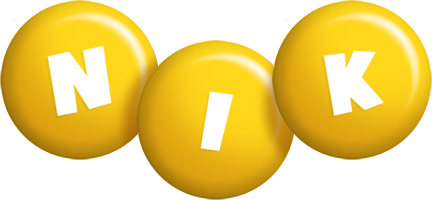 Nik candy-yellow logo