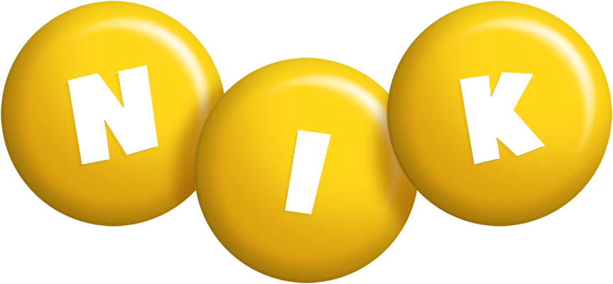 Nik candy-yellow logo