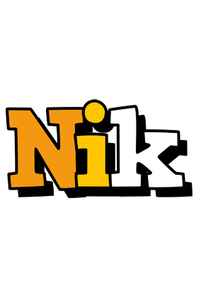 Nik cartoon logo