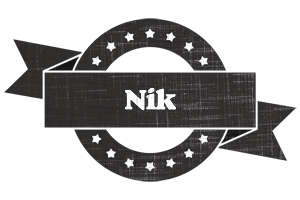 Nik grunge logo