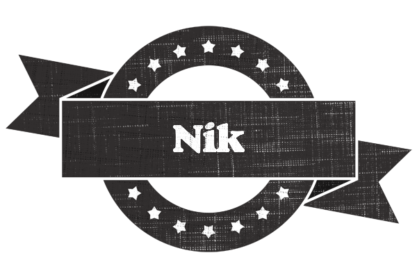 Nik grunge logo