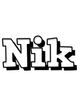Nik snowing logo