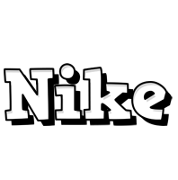 Nike snowing logo