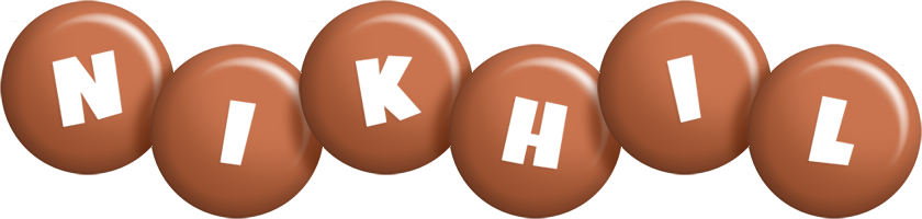Nikhil candy-brown logo
