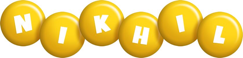 Nikhil candy-yellow logo