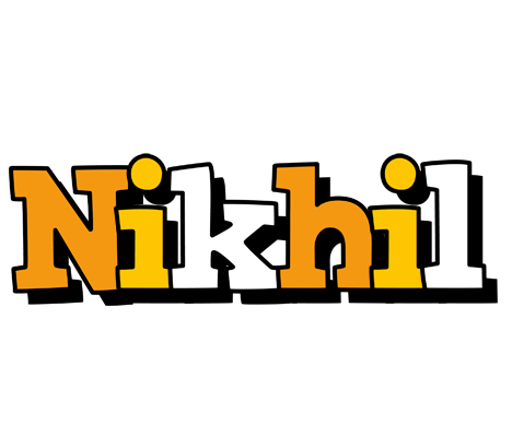 Nikhil cartoon logo