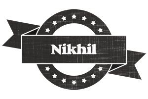 Nikhil grunge logo