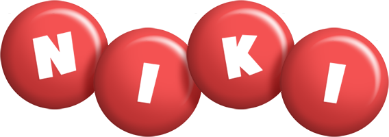 Niki candy-red logo