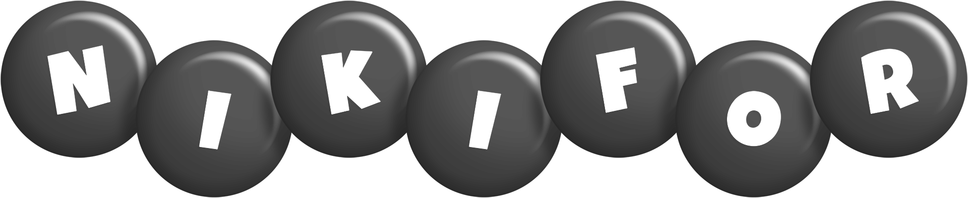 Nikifor candy-black logo