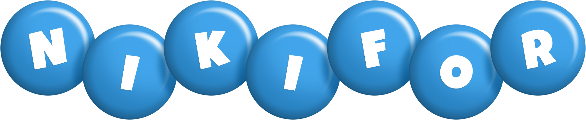 Nikifor candy-blue logo