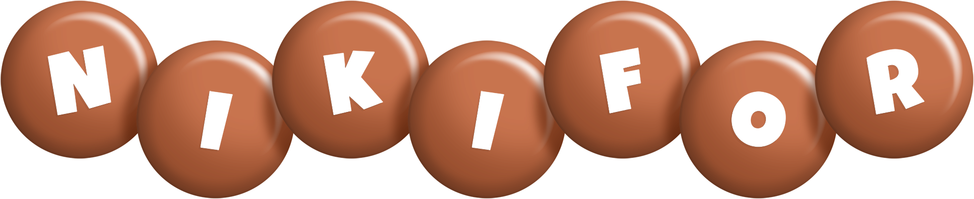 Nikifor candy-brown logo