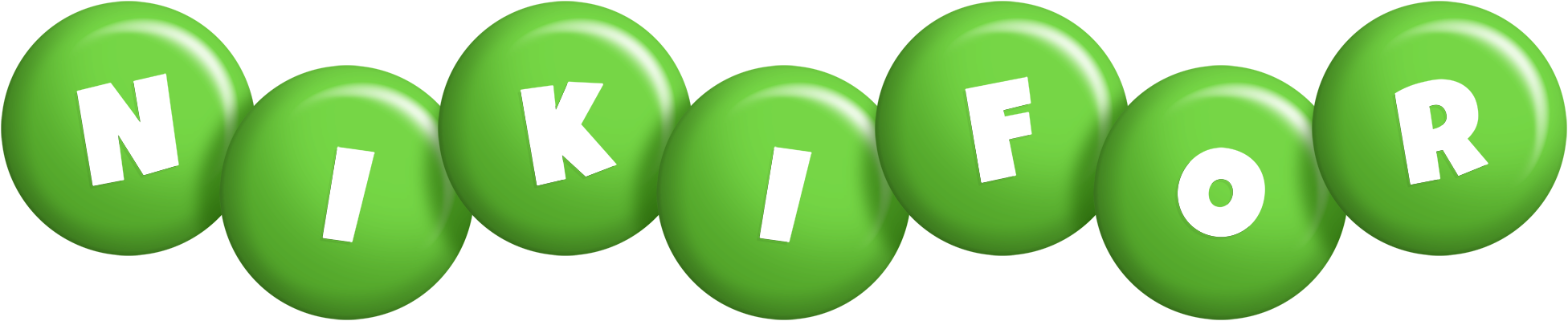 Nikifor candy-green logo