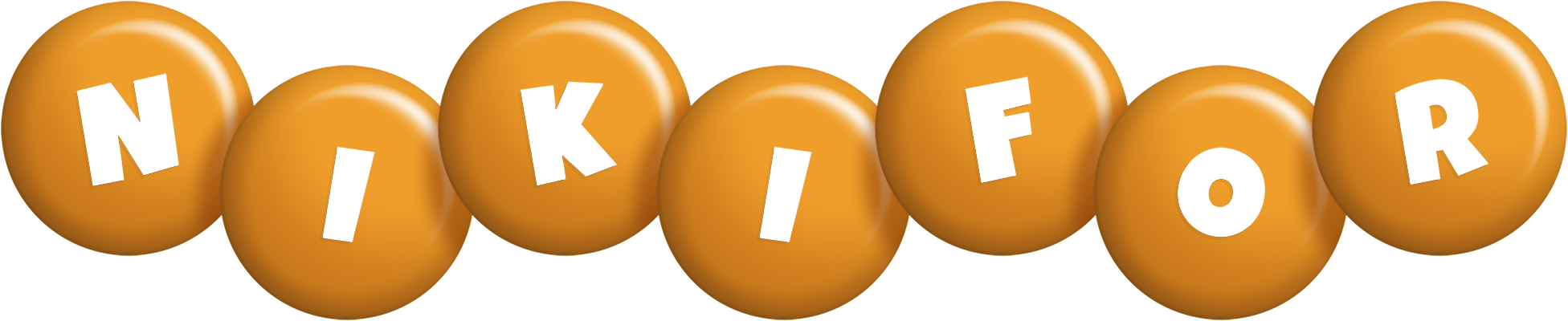 Nikifor candy-orange logo