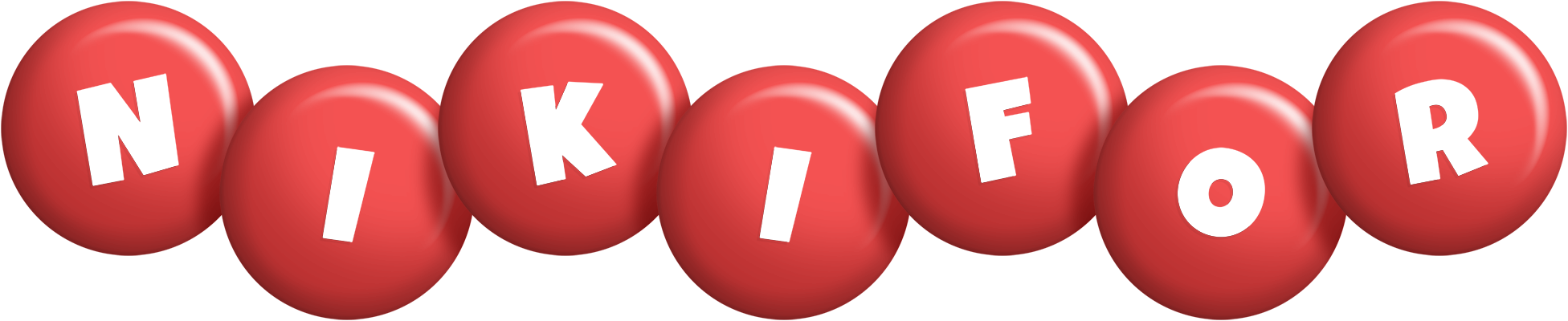 Nikifor candy-red logo