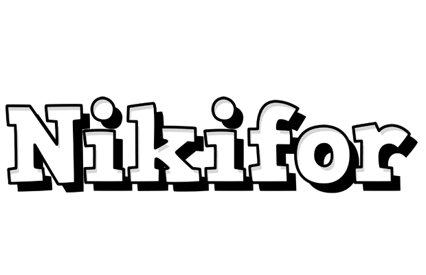 Nikifor snowing logo
