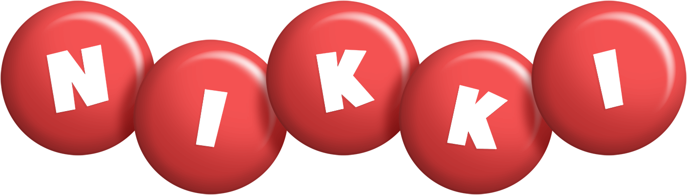 Nikki candy-red logo
