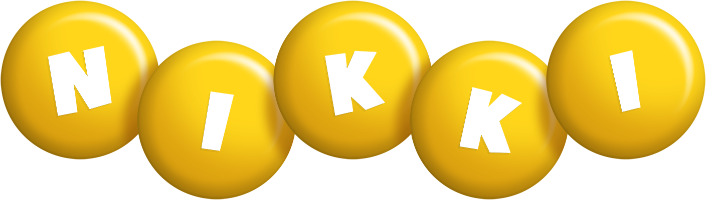 Nikki candy-yellow logo