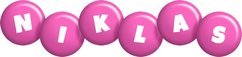 Niklas candy-pink logo