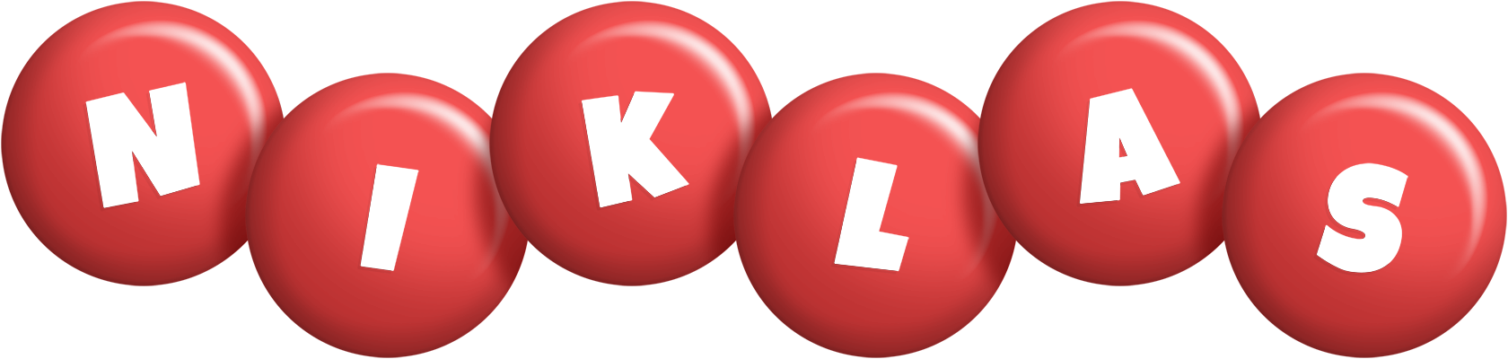 Niklas candy-red logo