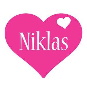 Niklas love-heart logo