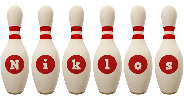 Niklos bowling-pin logo