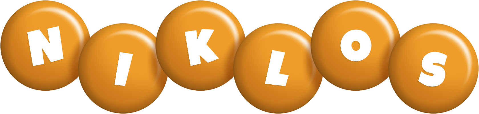 Niklos candy-orange logo
