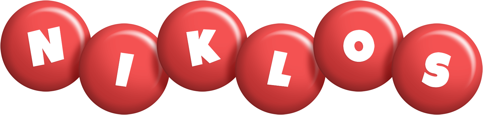 Niklos candy-red logo