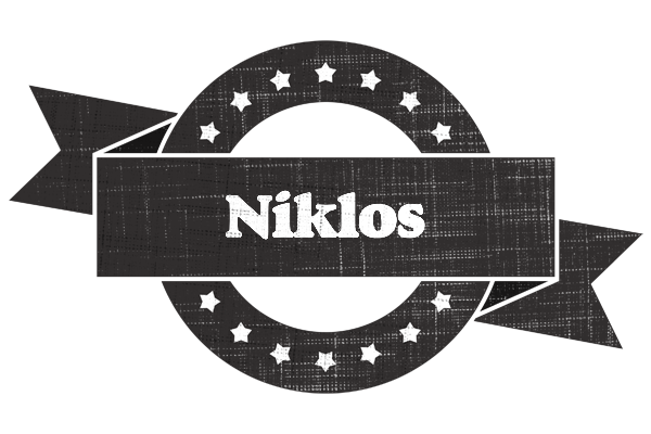 Niklos grunge logo