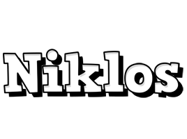 Niklos snowing logo