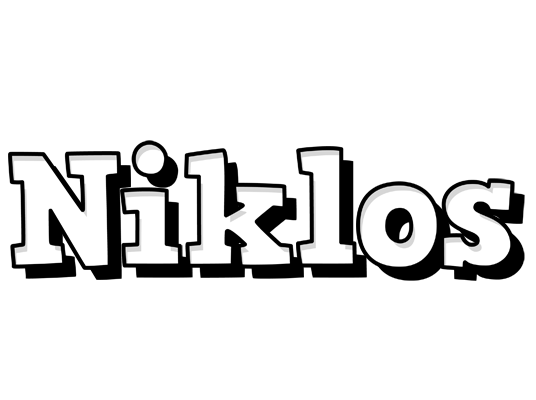 Niklos snowing logo