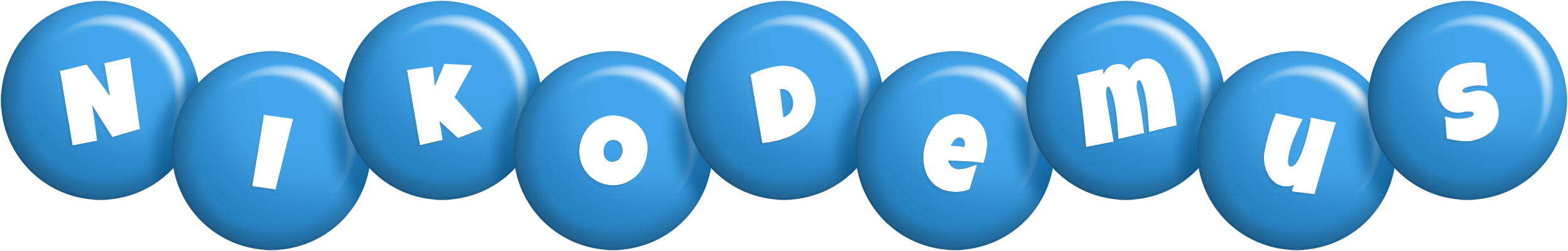 Nikodemus candy-blue logo