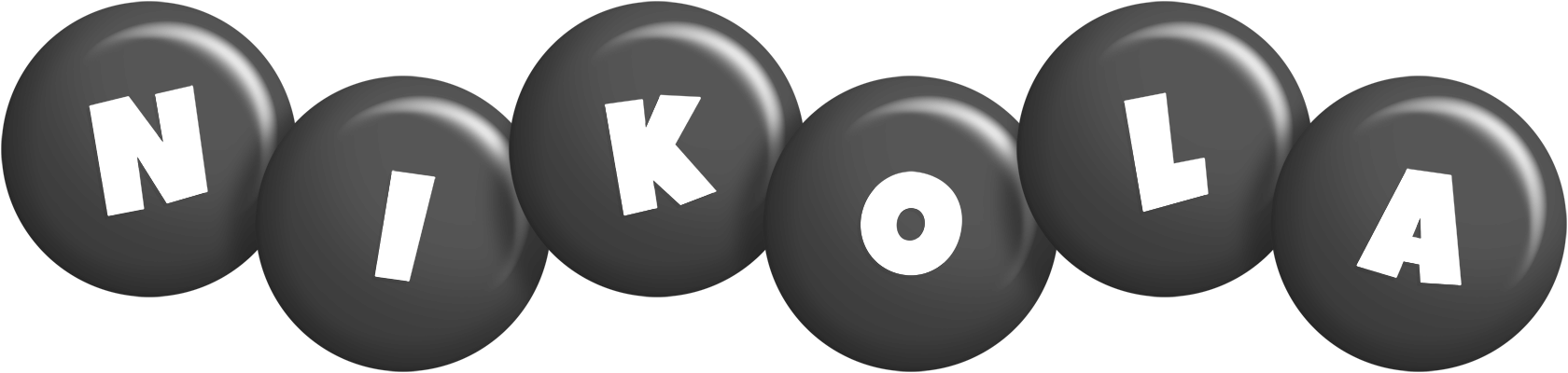 Nikola candy-black logo