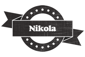 Nikola grunge logo