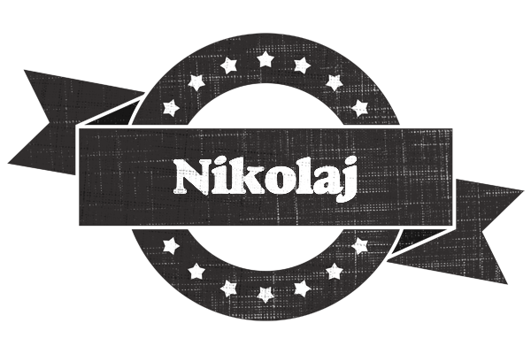 Nikolaj grunge logo