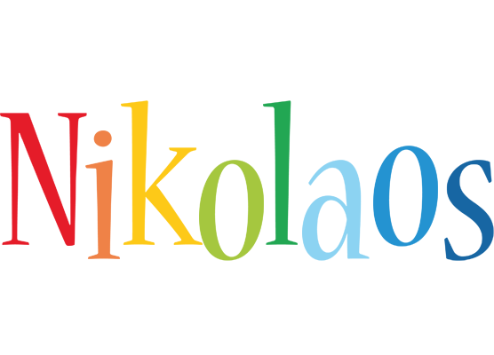 Nikolaos birthday logo
