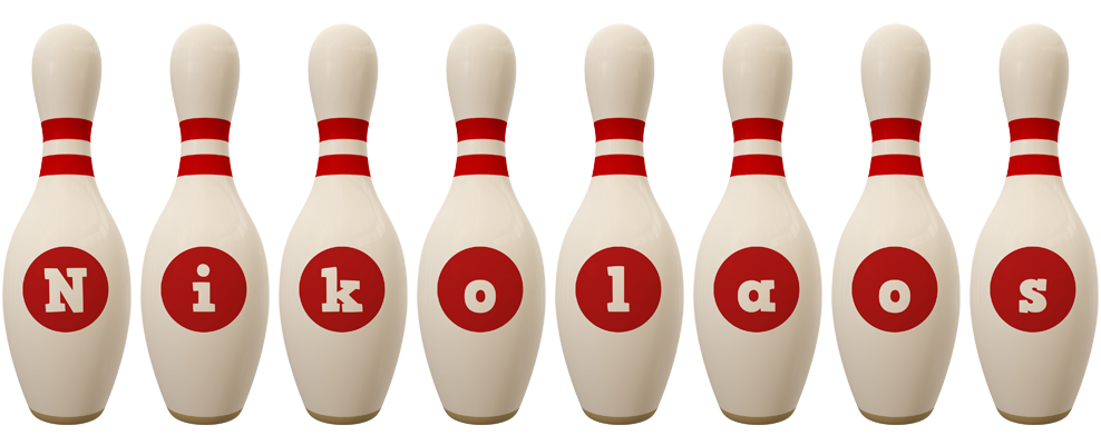 Nikolaos bowling-pin logo