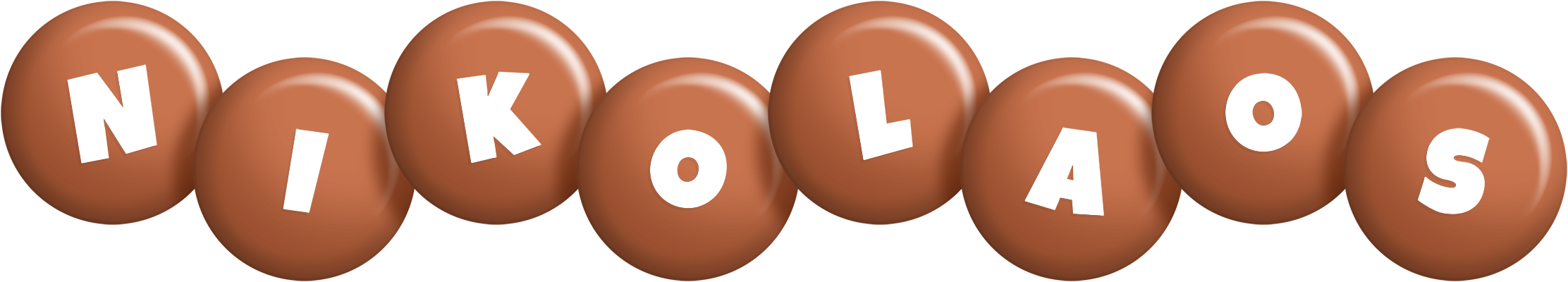 Nikolaos candy-brown logo