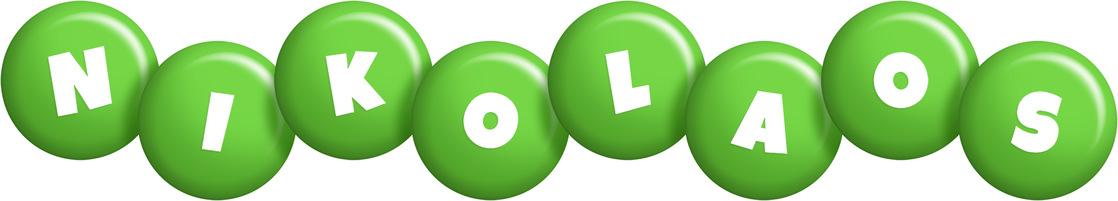 Nikolaos candy-green logo