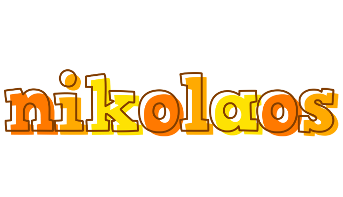 Nikolaos desert logo