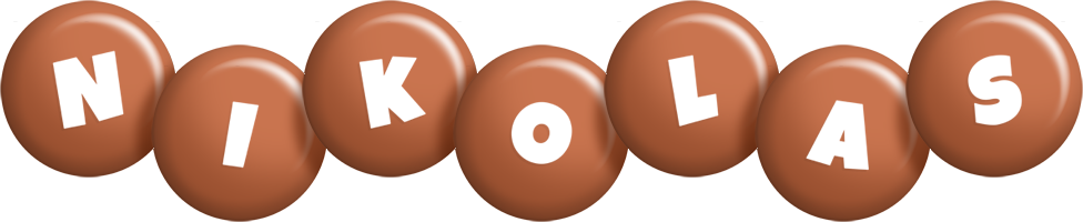 Nikolas candy-brown logo