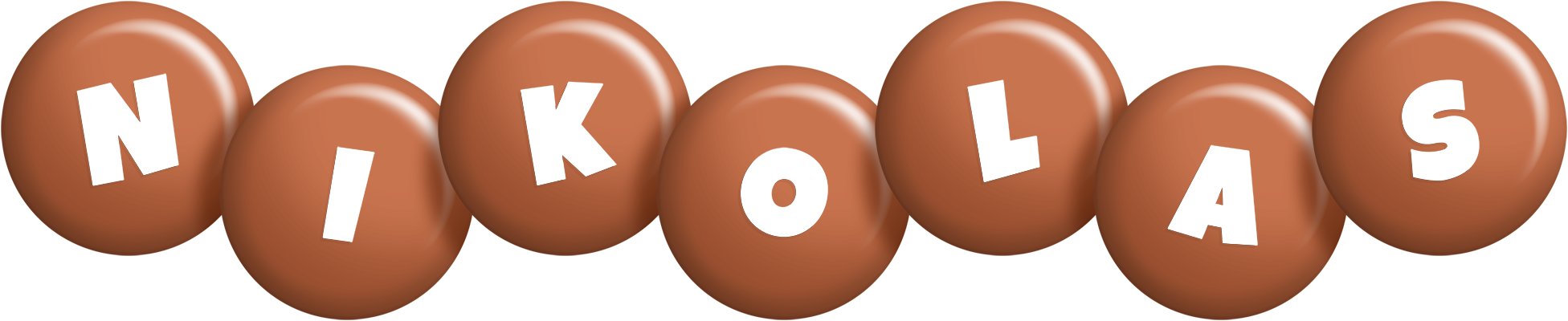 Nikolas candy-brown logo
