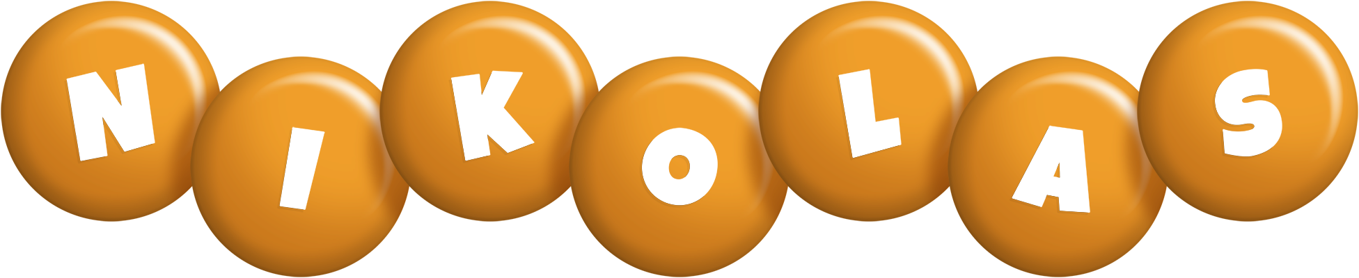 Nikolas candy-orange logo