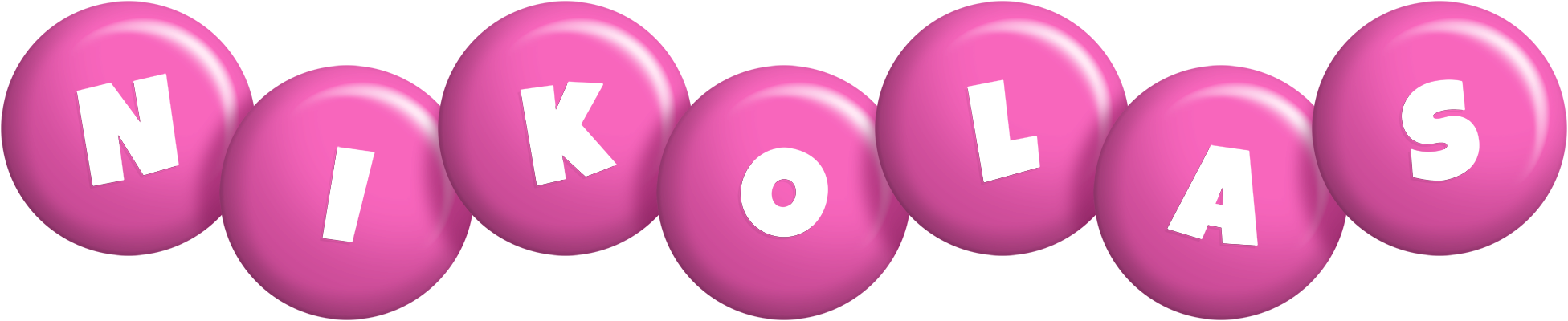 Nikolas candy-pink logo
