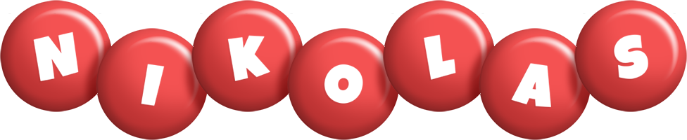Nikolas candy-red logo