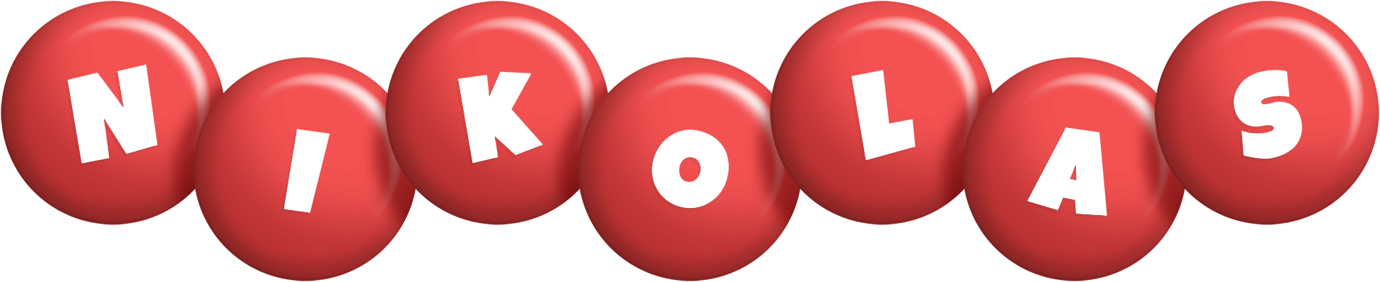 Nikolas candy-red logo