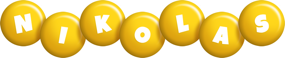 Nikolas candy-yellow logo