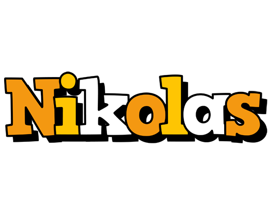 Nikolas cartoon logo