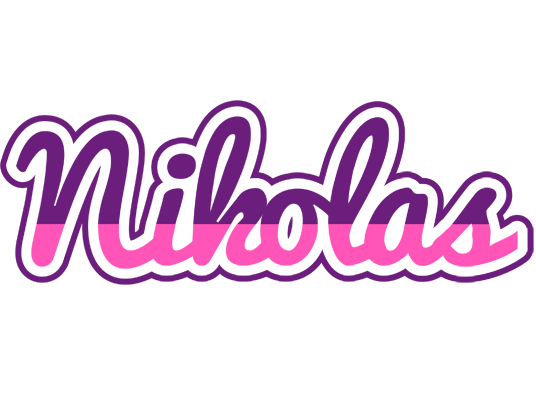 Nikolas cheerful logo